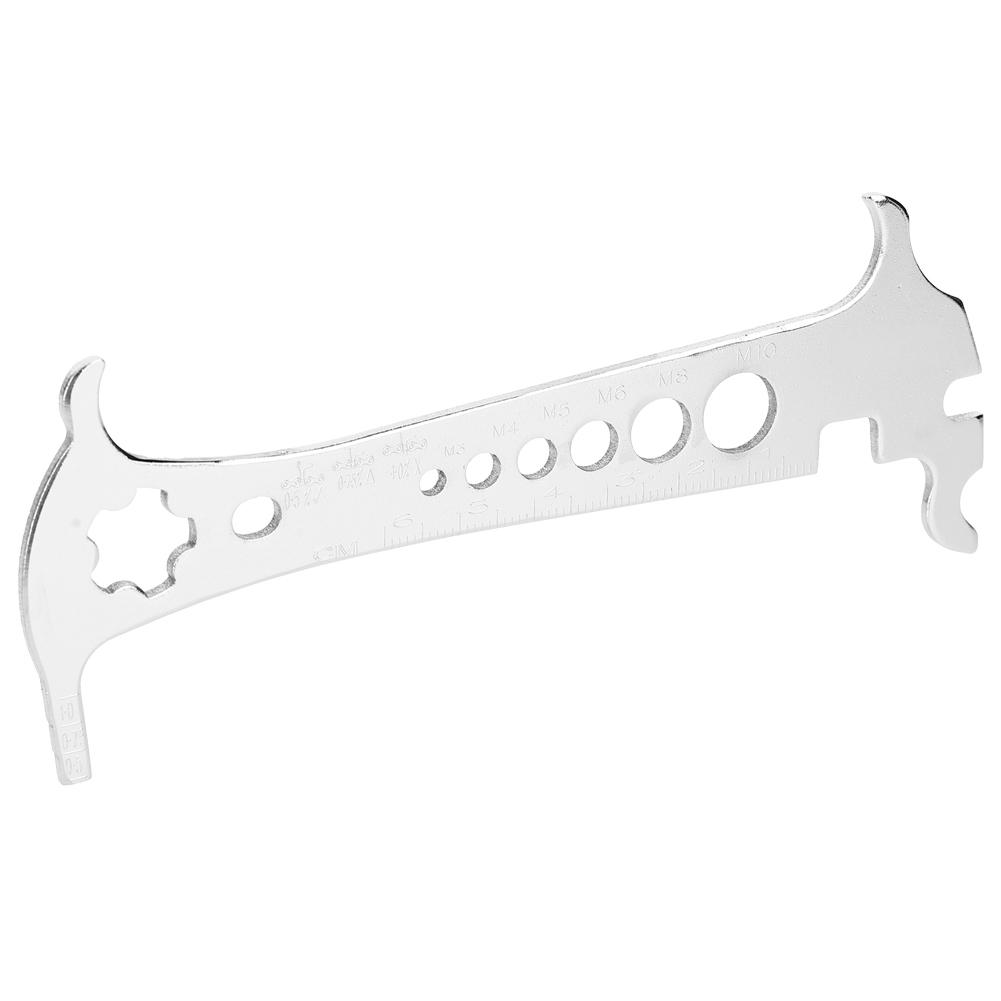 

6 в 1 Портативный из нержавеющей стали измеритель цепи для горного и шоссейного велосипеда, инструмент-индикатор износа велосипеда