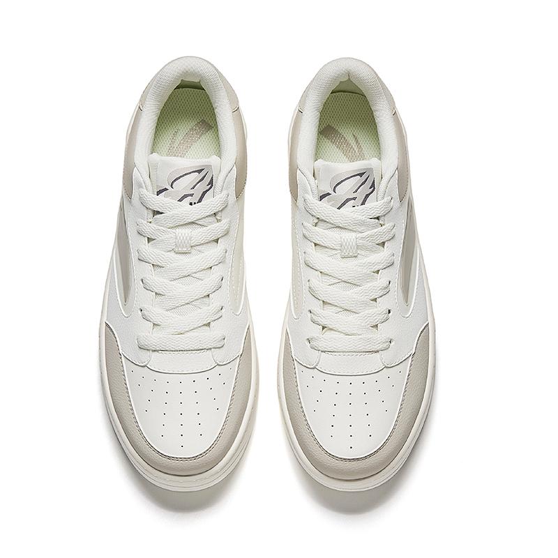 Anta Easy 2 Simple Versatile Trendy Shock Absorbing Lightweight Low Top Sneakers Men sneakers White Gray 912528002Q-5