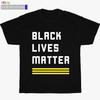 Black Lives Matter Logo Mens Black T Shirt Cotton Graphic Tee S-5XL