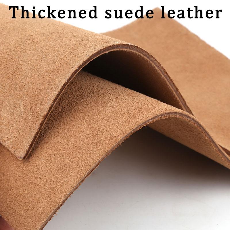 

4mm thickened light brown suede leather material, two-layer slightly hard double-sided leather fabric, handmade DIY table mat an 10x20cm золотой