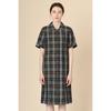 Bcbg Linen Check Dress B3m4o633