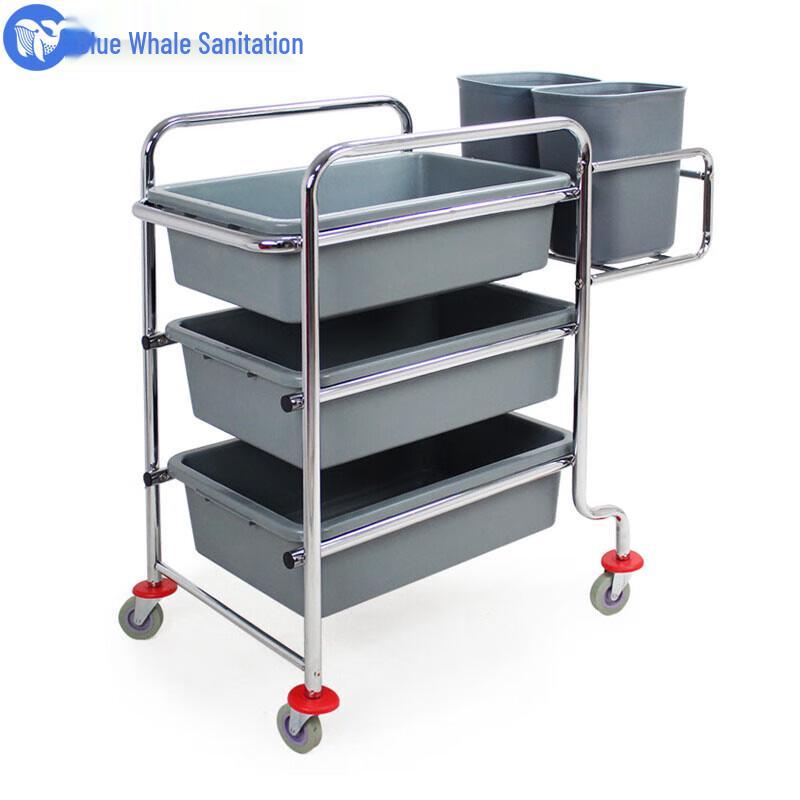 Blue Whale Extra Thick Stainless Steel 3-Tier Service Cart