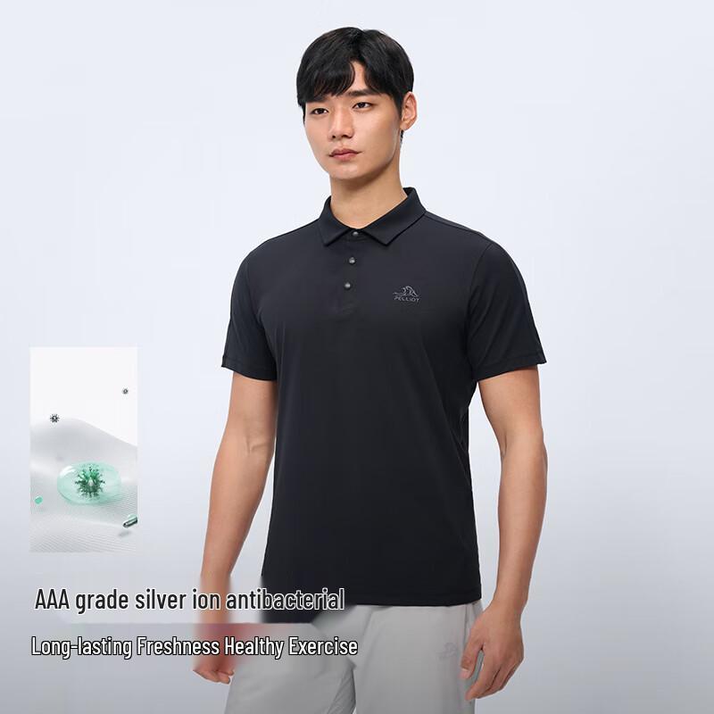 Pelliot Men's Outdoor Quick-Dry Anti-Bacterial Polo T-Shirt