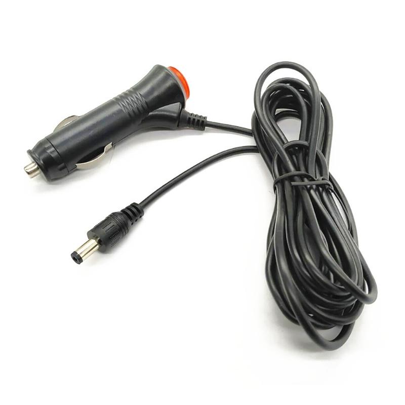 

300cm/9.8ft DC5.5x2.1mm Car Charger Cable 12V-24V Cigarettes Lighter Power Cord Wire with Switching Button 1