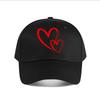 Red Double Heart Vinyl Wall Decor Baseball Cap Fashion Unisex Sunhat Womens Outdoor Sports Snapback Cap