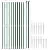 Mesh Fence with Ground Sleeves Green 1.6 X 25 M