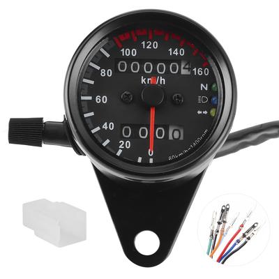 12V LED Kilometerzähler Tacho Drehzahlmesser Retro Stil Hohe Genauigkeit für Motorrad