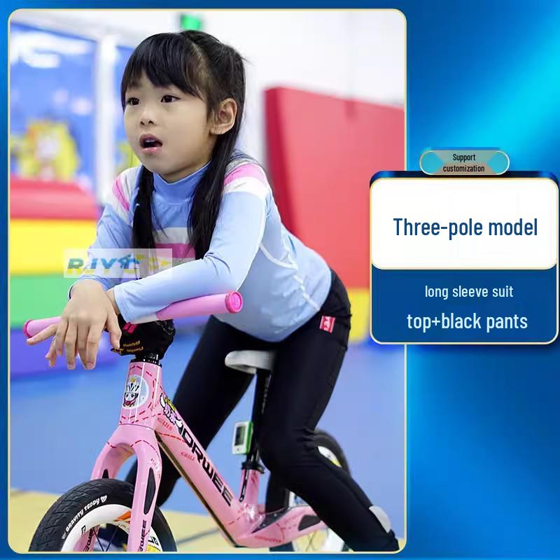 

Весенне-летний детский комплект для катания на беговеле Lake Blue Three Stripes Long Sleeve