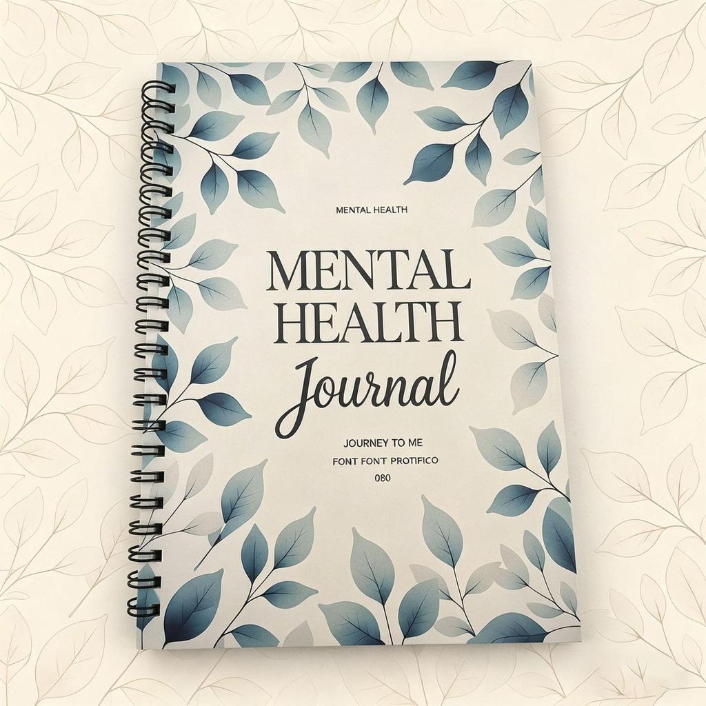 A5 Spiral Mental Health Journal Notebook
