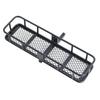 Metal Rear Tire Rack Hitch Cargo Carrier Spare Luggage Basket Suspension for 1/10 Axial SCX10 TRX4 D90 90046 TF2 RC Crawler Car