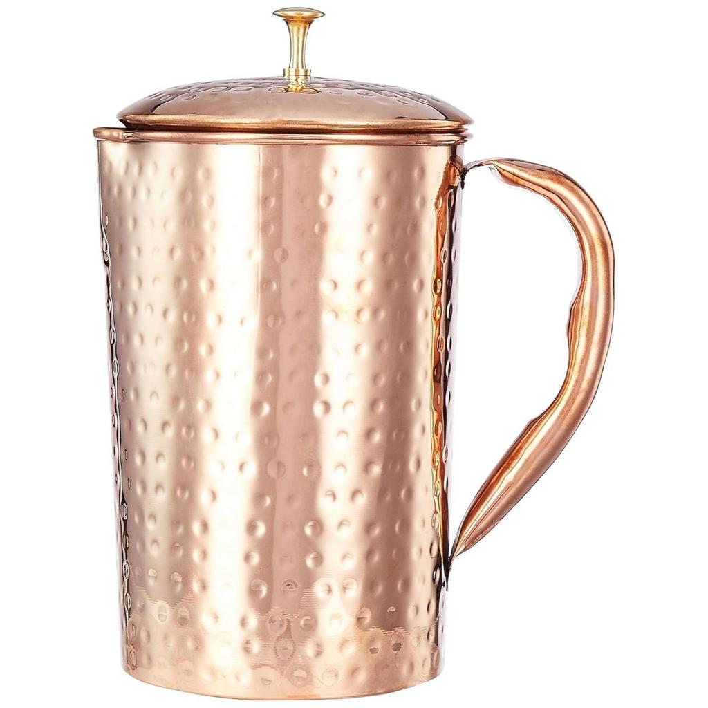 Hammered Copper Jug, 1350 Ml