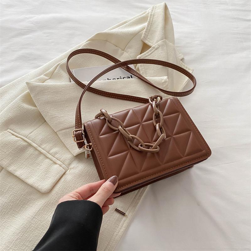 Elegant Simple Casual Crossbody Bag For Women 2024 Spring New Vintage Style