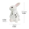 Solar Rabbit Garden Light Easter Cute Rabbit Statue Outdoor Decoration Resin Outdoor Statues Warm Light For Patio Balcony Yard