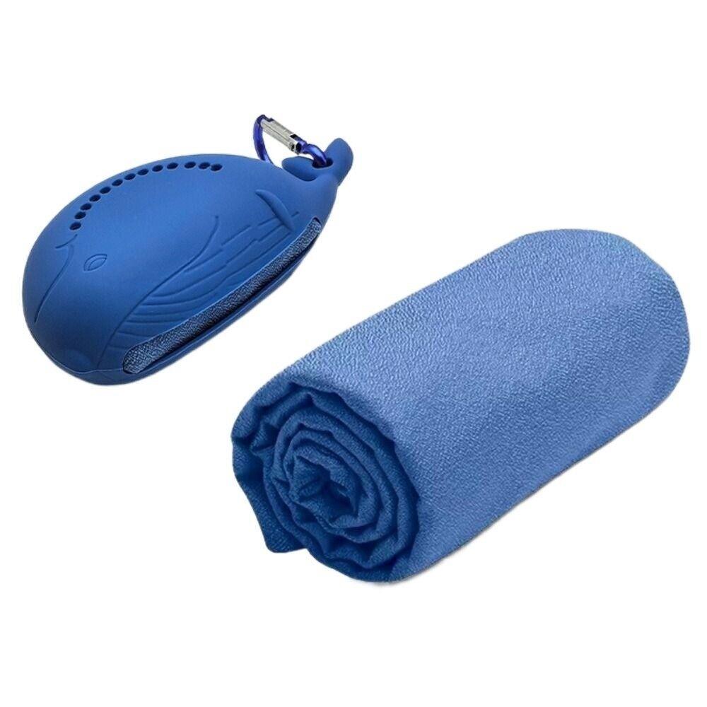 New Microfiber Quick Dry Fitness Cool Towel Mini Silica Gel Quick Drying Towel Towel Silicone Bag Summer