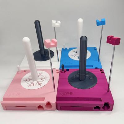 CrossYarn 3D Multifunctional Portable Yarn Spool Box - Elegant, High-End, Multicolor Design