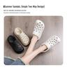 Women's Trendy Non-Slip Odor-Resistant Closed-Toe Summer Crocs with Thick Soles for Casual Outdoor Wear