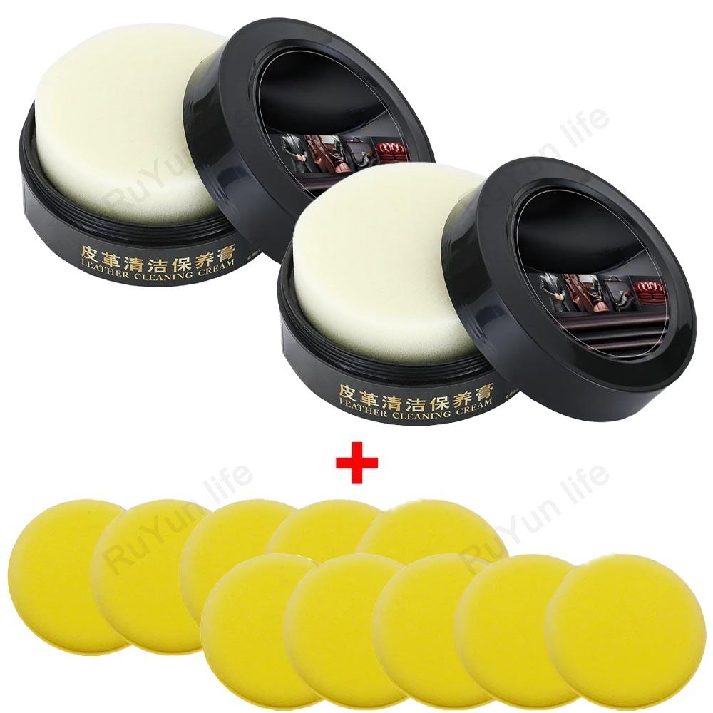 Car Leather Seat Maintenance Cream PU Cleaning Care Balm Conditioner Auto Interior Sofa Shoes Polishing Stain Removal Refurbish
