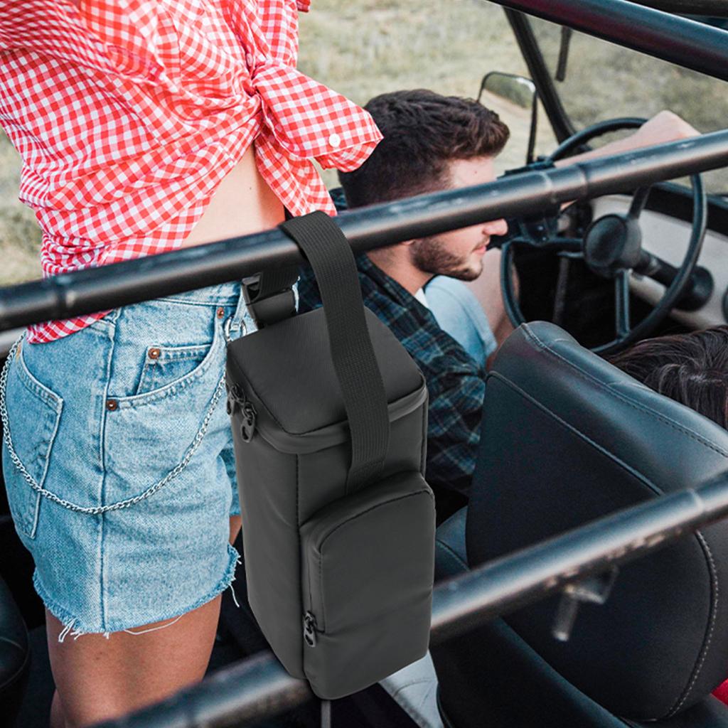 Portable Speaker Bag Fit for Turtlebox Ranger Speaker Storage Sleeve Pouch Water Resistant with Detachable Handle &Zipper Pocket
