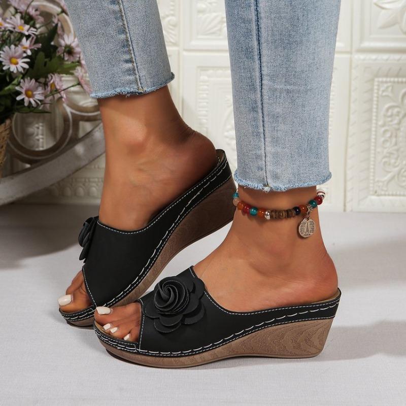 Fashion Summer Sandals Women Shoes Non-Slip Walking Shoes Slip On Shoes Woman Wedge Women's Sandals Party Slippers Woman Female Footwear