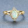 , Style, Fashionable Water Drop-shaped Inlaid Zircon Ring, Simple and Versatile New Ring.