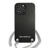 Karl Lagerfeld KLHCP13XPMK iPhone 13 Pro Max 6.7" Hardcase Black/black Leather Textured and Chain