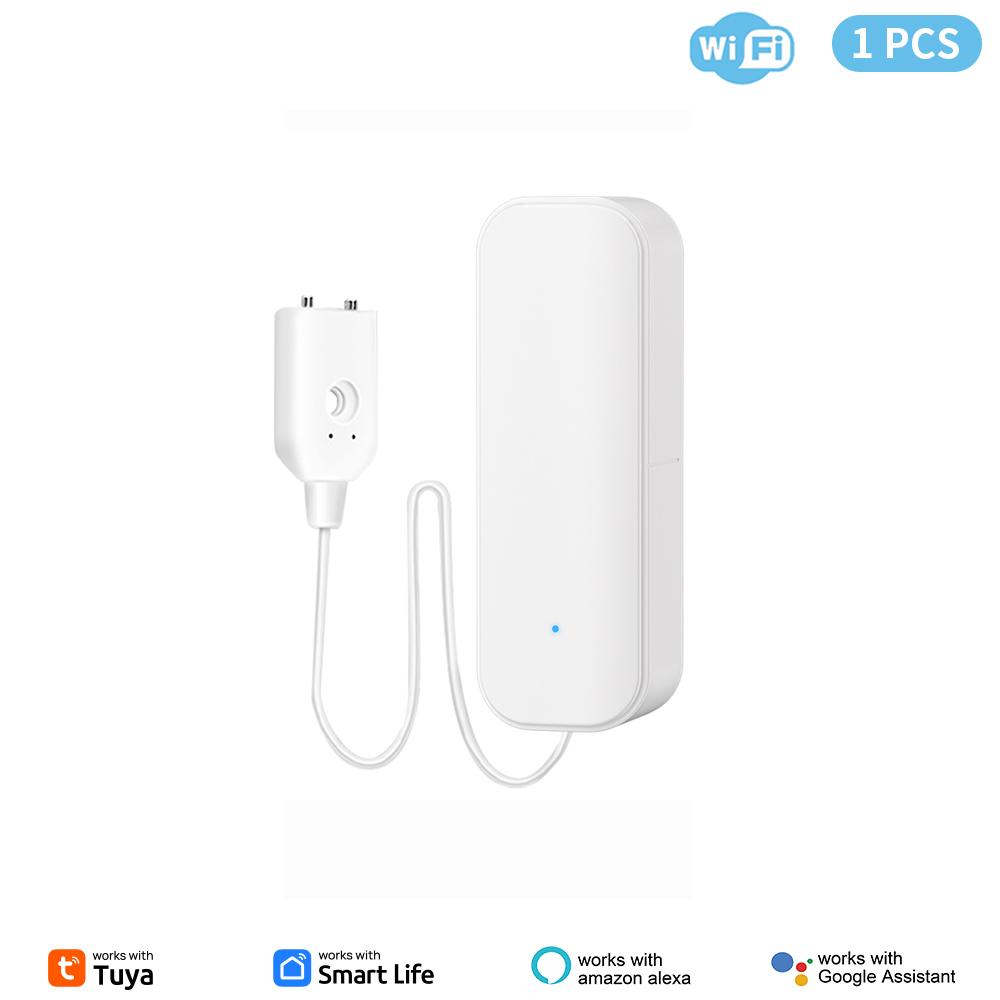 Датчик уровня воды WiFi Tuya Аварийная сигнализация утечки Детектор протечки от затопления Приложение для умного дома Уведомление о воде Сигнализация переполнения Система безопасности WiFi