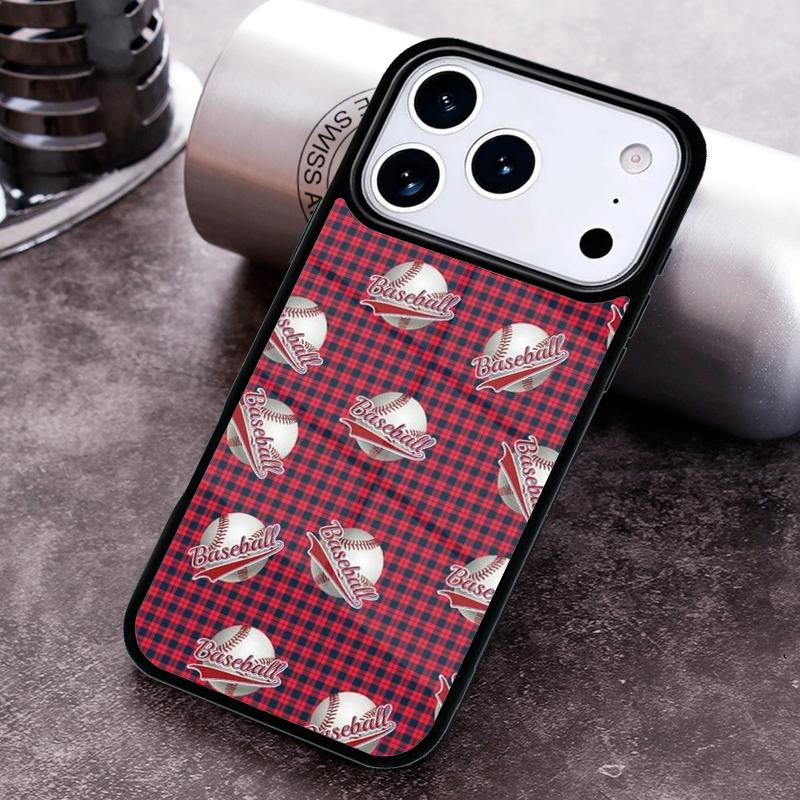 Love Baseball Phone Case for iPhone 17 16 15 Pro Max Air 14 13 12 11 Plus Shockproof Capa Cover