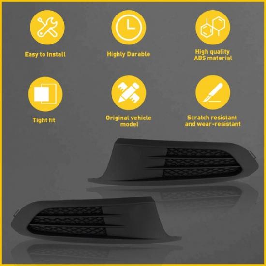 Front Fog Light Bumper Ert Bezel Cover LH&RH Side For VW Jetta 2011-2014