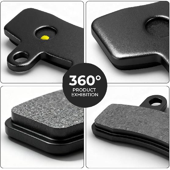 JERBOR 1 Pair of Brake Pads for Tuttio Soleil01 Electric Drit Bike, Front Rear Disc Brake Pad Durable Low Noise Electric Dirt Bike Brake Pads for