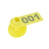 1 100 Number Plastic Livestock Ear Tag Animal Tag for Goat Sheep Pig (Yellow)