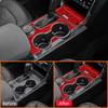 Kohlefaser Auto Mittelkonsole Schalthebel Becherhalter Panel Zierleiste Rahmen Modifikation Dekoration Aufkleber Für Ford Explore