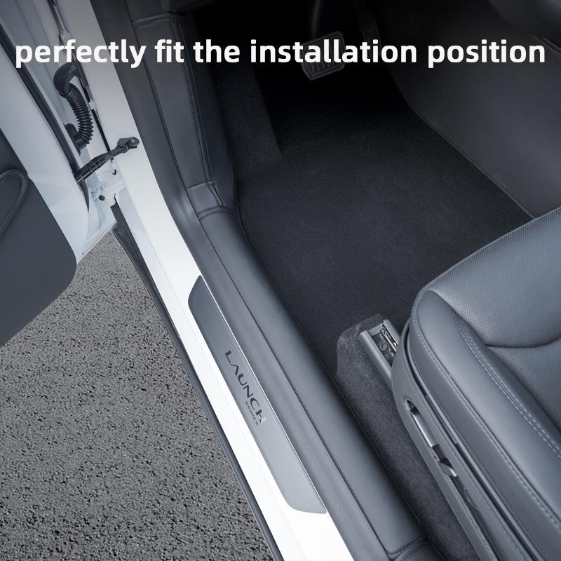 For Tesla Model Y Juniper 2026 2025 Front Rear Door Sill Protection Pads Automotive Interior Suede Protective Pad Accessories