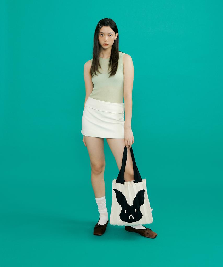 Pleatsmama [Rabbit Edition] Two-Way Shopper Bag Big Rabbit