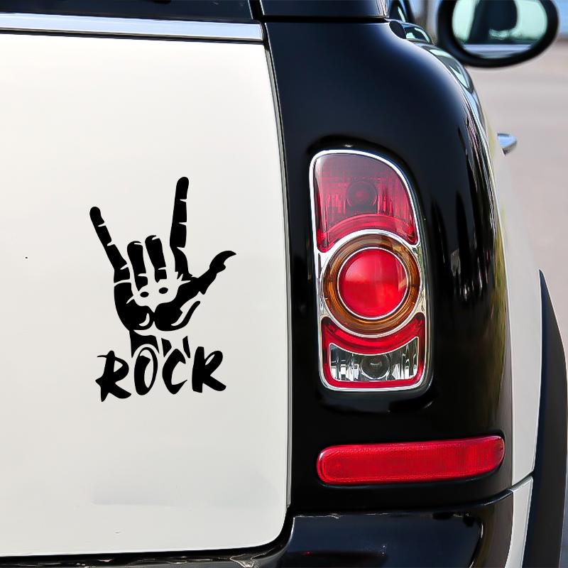 G103 15x23.1cm Three Ratels Car Stickers Rock Finger Funny Sticker Auto Decals