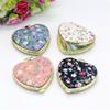 Pocket Floral Mirror Mini Makeup Compact Portable Two-side Folding Make Up Mirror Women Vintage Cosmetic Make Up For Gift