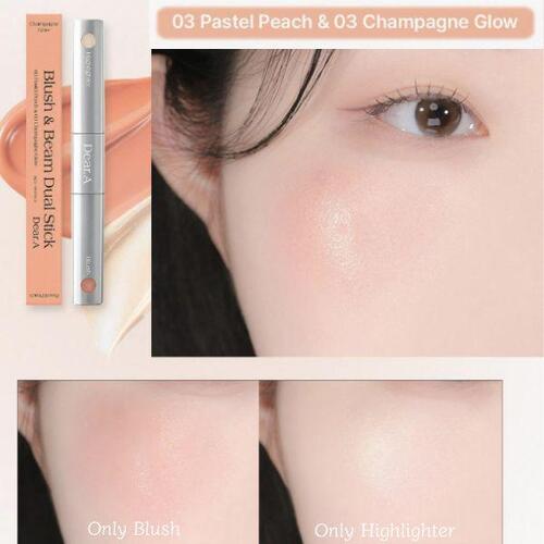 DEAR.A Stick Double Blush & Illuminateur 1,8g