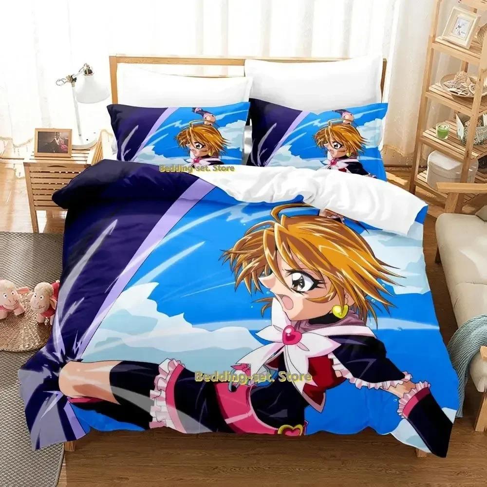 New Pretty Cure Anime parure de lit Bed Printed Bed Set Duvet Cover Pillowcase Bedding Set Bed Linen Sheet Quilt Cover Full Size
