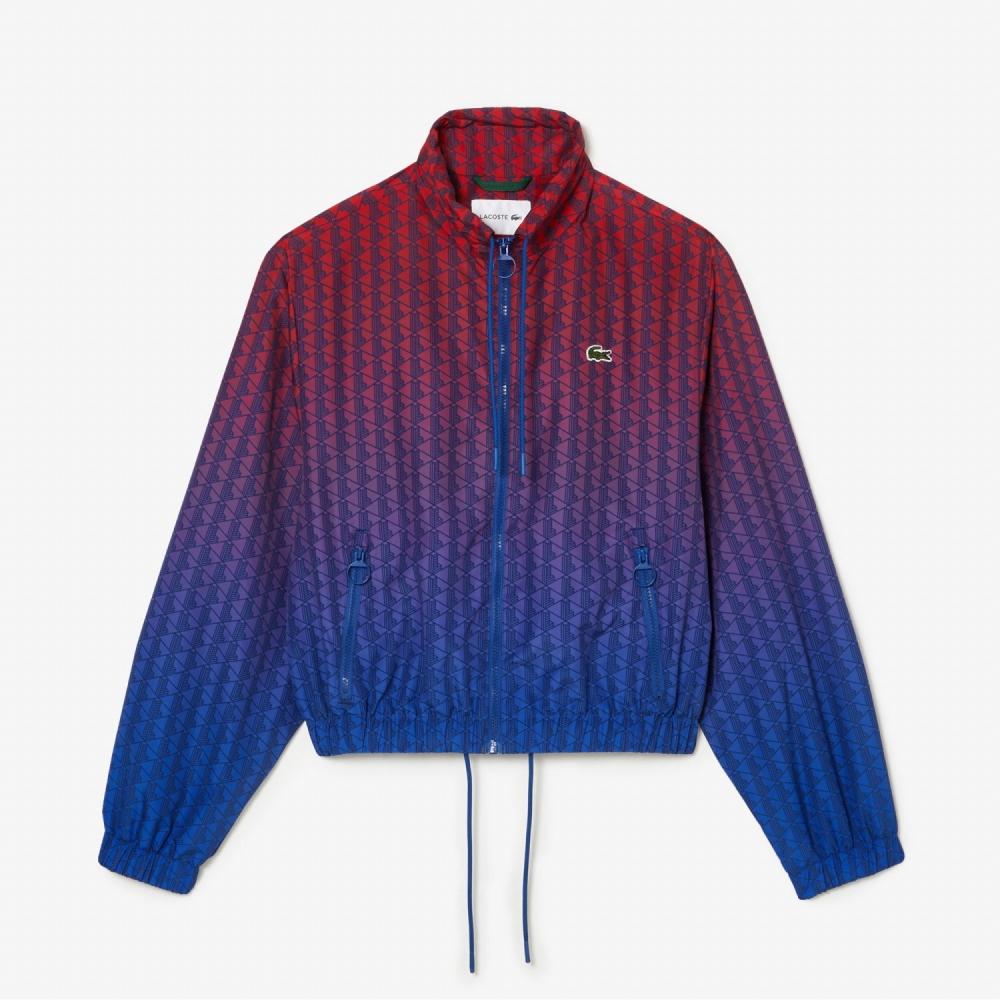 

LacoSte Женская спортивная куртка с высоким воротом и монограммой Bf5855 53n Qji 036