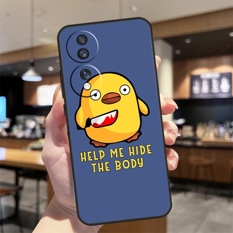 Duck With Knife Duck Cute Case For Honor Magic 5 6 7 8 Pro Honor 200 400 50 70 90 Lite X8b X8c X9b X9c X9d Win RT Cover