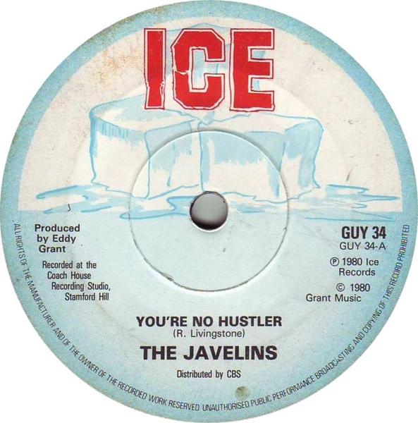 

7inch Record JAVELINS Youre No Hustler GUT34 Ice 1980 UK Reggae Ska Dub Used