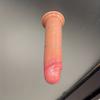 Realistic Peel-Off Skin Dildo, Soft Reusable Manual Silicone Toy, Large Lifelike Design with Strong Suction Cup & Adjustable Swing Direction