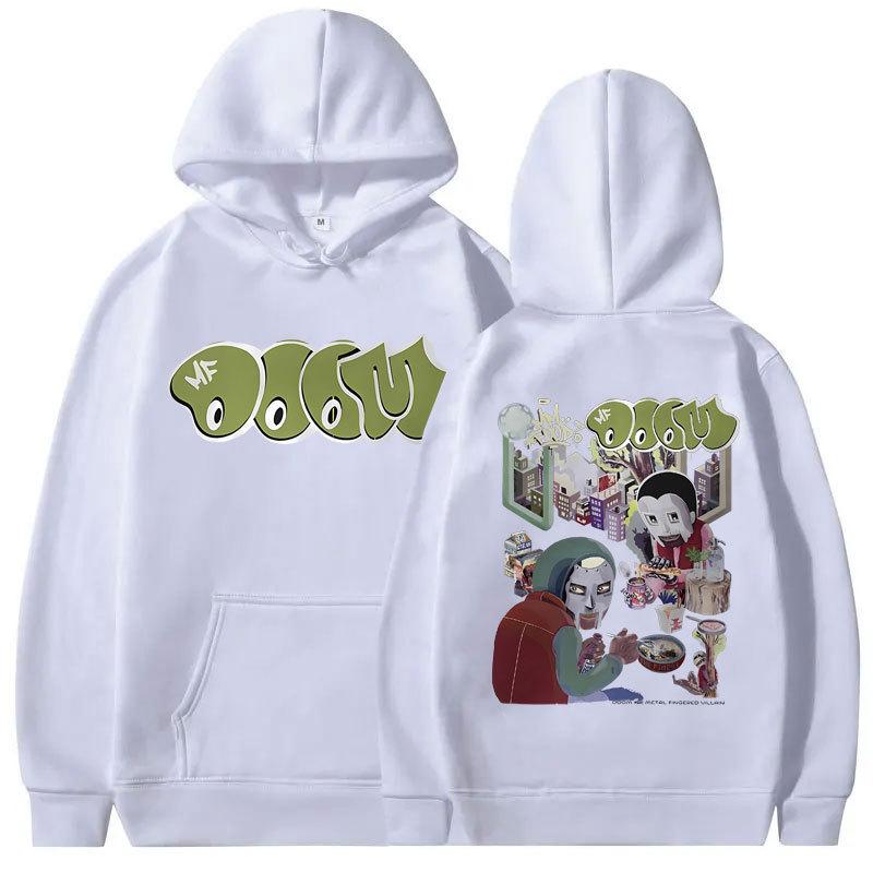 Awesome Rapper Mf Doom MM FOOD Graphic Hoodie Men's and Women's Street Wear Unisex Autumn Winter Plushed