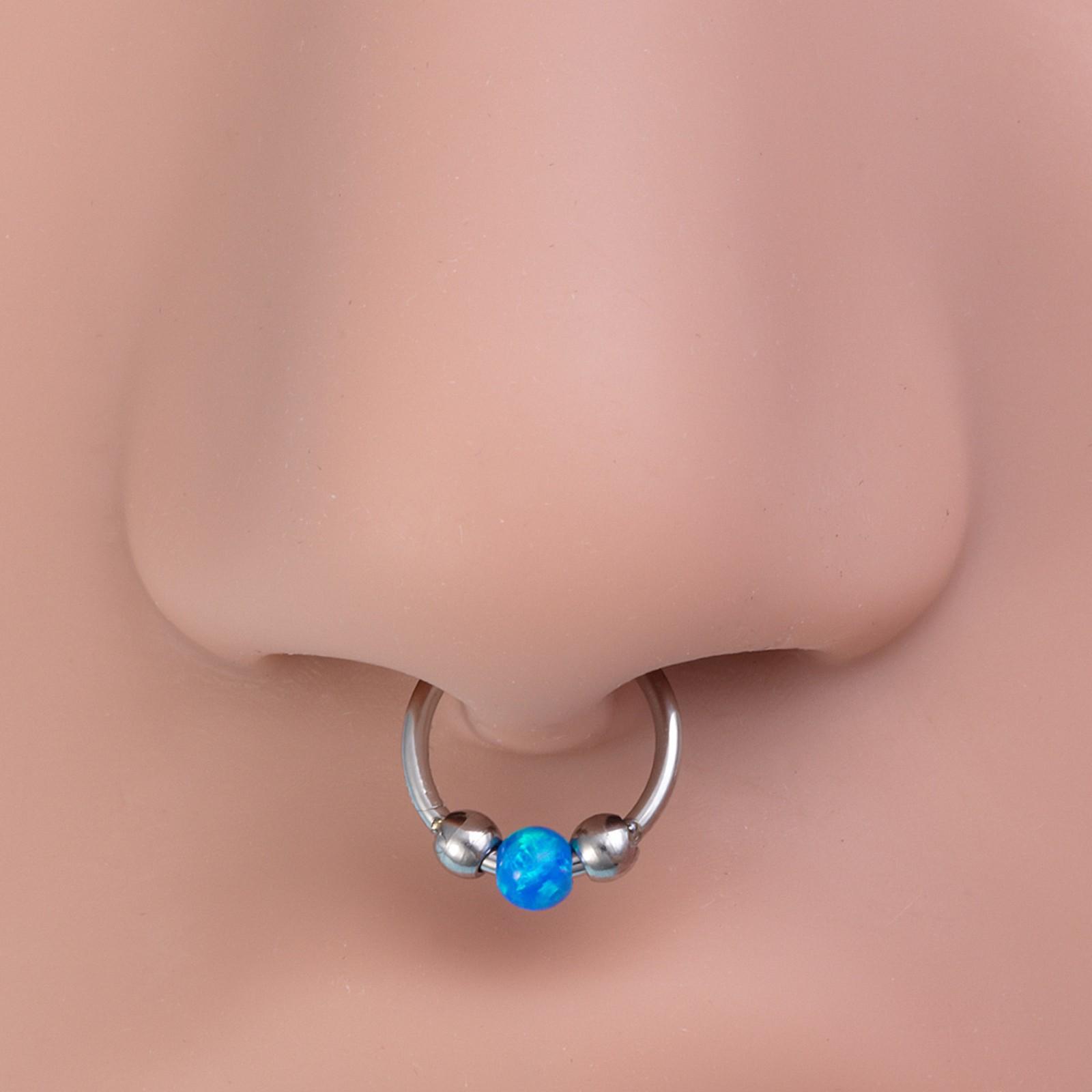 

Кольцо для носа для женщин Стальное гипоаллергенное кольцо для перегородки носа, украшения для пирсинга носа, серьга для раковины, козелка, дейта и хряща One Size