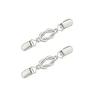 1/2Pcs Adjustable Waist Cinchers Retro Alloy Brooches for Women Shawl Collar Clips Scarf Clasp Anti-Slip Fixing Fashion Accessories