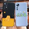 For Xiaomi Mi 12 Lite 5G Case Cute Fashion Cartoon Cover Soft Silicone Phone Case For Xiaomi Mi 12 12X Mi12 Pro 5G Fundas Bumper