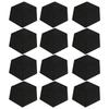 12Pcs Sound Absorbing Wedges Hex Beveled Edge Acoustic Dampening Panels for Recording Studio