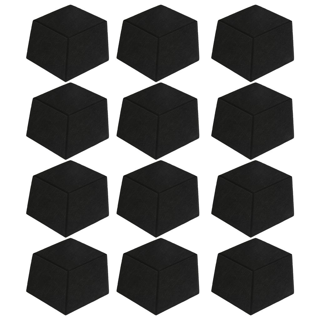 12Pcs Sound Absorbing Wedges Hex Beveled Edge Acoustic Dampening Panels for Recording Studio