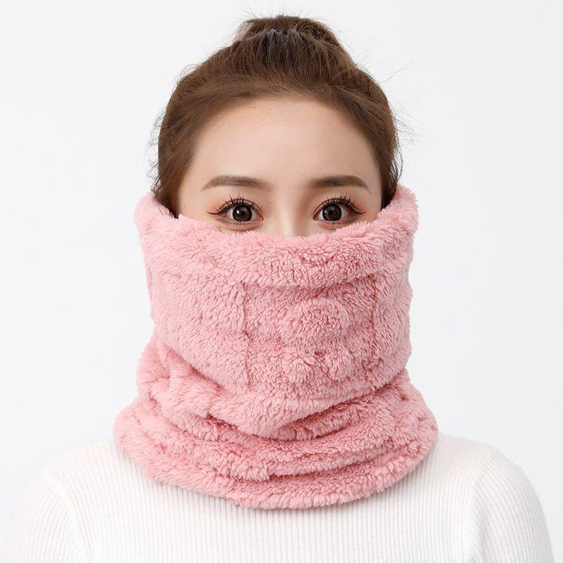 Winter Fleece Lined, Thickened, Warm, Cold-proof Face Mask, Outdoor Cycling Neck Warmer, Windproof,, Frostbite-proof, Face , Travel
