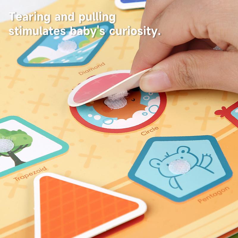 Carte liniștită ocupată pentru bebeluși Montessori autocolant magic Jucărie pastă lecturi potrivire numere Joc de puzzle pentru copii Jucării de iluminare Cadouri