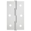 Universal Hinge Set 2 Pcs Silver 58 X 35 X 1 Mm Steel